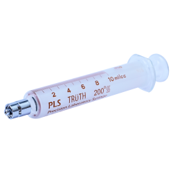 Truth Calibrated Glass Syringe (PLS) Metal luer lock Tip (CL), 10ml (Pack of 1)