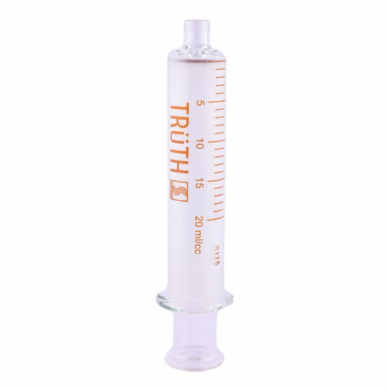 Truth 1/4 UNF Thread Tip Glass Syringes 3ml, (Pack of 1)