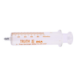 100ml Truth DGA Glass Syringes For Transformer Oil Sampling (Pack of 1)