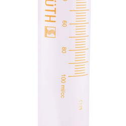 Truth Filling Syringe Wide Mouth Syringe Glass Tip 100ml (Pack of 1)