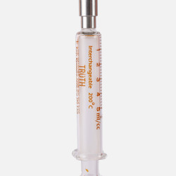 Truth Calibrated Glass Syringe (PLS) (Stainless Steel Luer Lock Tip) SS-CL 2ml, (Pack of 1)