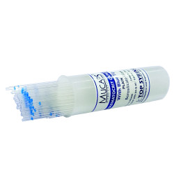 Mucaps Micro Capillaries - Blood Sampling Capillaries - Haematocrit Capillary, Non Heparinised with Blue Tip, Length 75mm with I.D. 1.15±0.08 & O.D. 1.60±0.05 (100 Capillaries in 1 Vial)