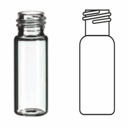 Colpak ND 13 Screw Neck Vials 15 x 45mm,13mm Screw Neck Vials, 4ml Clear Glass, 15 x 45mm, 1st Hydrol Class