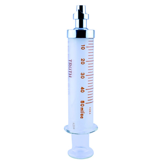 Truth Toomey ‘Allo’ Glass Syringes Allo base Tip without Nozzle 50ml, (Pack of 1)