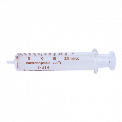 TRUTH Interchangeable Glass Syringe Glass Tip (CT) 20ml, (Pack of 1)