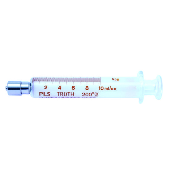 Truth Calibrated Glass Syringe (PLS) (Stainless Steel Luer Lock Tip) SS-CL 100ml, (Pack of 1)